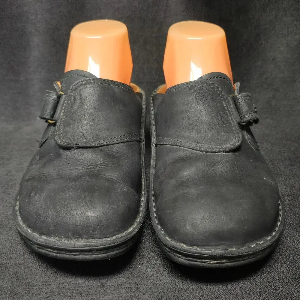 Finn Comfort Aussee Mule Black Clog Slide Sandals Shoes